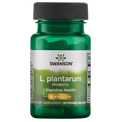 Swanson L. Plantarum - Digestive Supplement Promoting Gastrointestinal Balance Bowel Regularity - Natural Formula to Help Reduce Bloating - (30 Veggie Capsules)