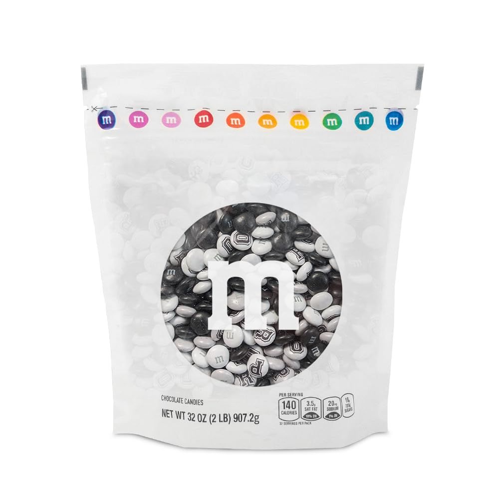 MM S WORLD Prom Milk Chocolate Candies, 2 Pounds of Candy Printed with the letters P, R, O, and M, Perfect for Unique Promposal, Prom Decorations, and Prom Party