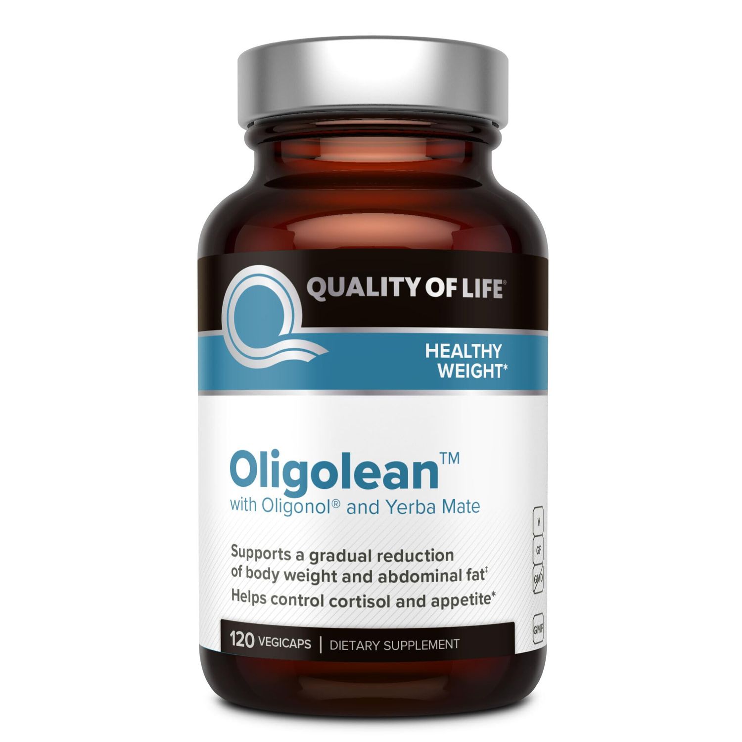 Quality of Life - Oligolean - Featuring Oligonol and Yerba Mate - Natural Metabolism Support Supplement