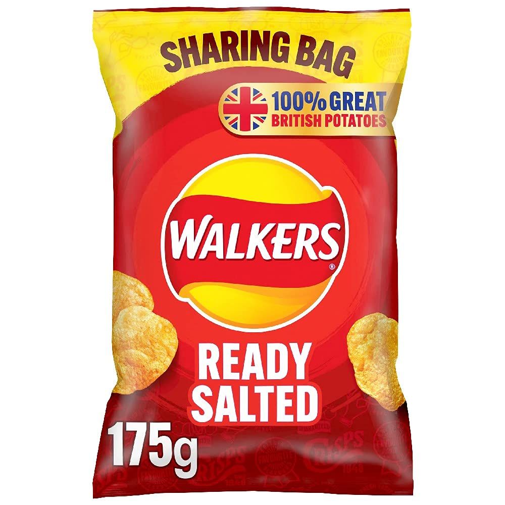 Walkers Ready Salted Crisps 175g