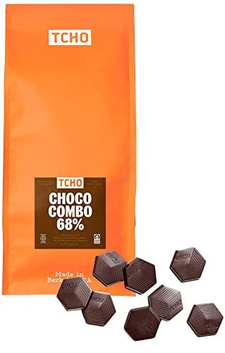 TCHO Choco Combo 68 Dark Chocolate Baking Couvertures (6.6lb Bag) Organic Fair Trade Certified Non GMO, Non-Dairy, Vegan, Soy Free