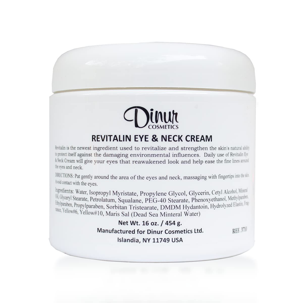 Dinur Cosmetics REVITALIN Eye Neck Cream 16 oz.