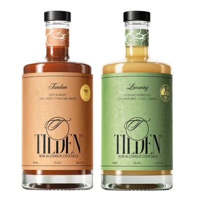 Tilden Duo Non-Alcoholic Cocktail Vegan Gluten Free No Added Sugar or Preservatives 750ml (25.4 fl oz) Each