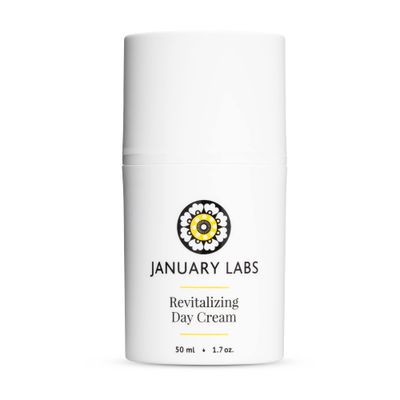 January Labs - Revitalizing Day Cream, Peptide Rich Face Moisturizer, Safe for Sensitive Skin Dry Skin, 1.7 Ounce Airless Bottle