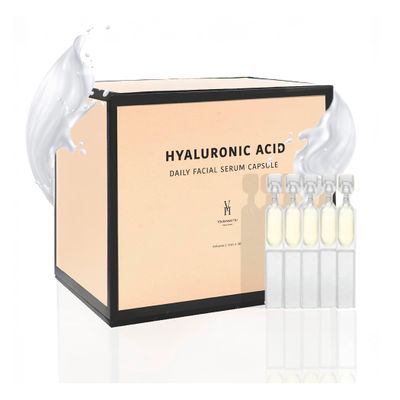 VivienneHu Hyaluronic Acid Serum Capsules, Hydrating Serum for Face with Retinol, Intense Hydration Skin Plumping, Daily Facial Hydration Serum, Face Plumping Serum - 30 Capsules