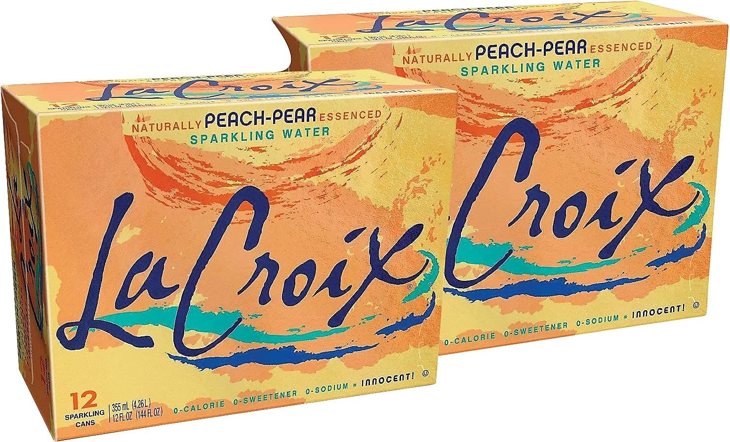 Lacroix 2091139 Peach-Pear Sparkling Water 12 oz. 24Carton (NAV40102)