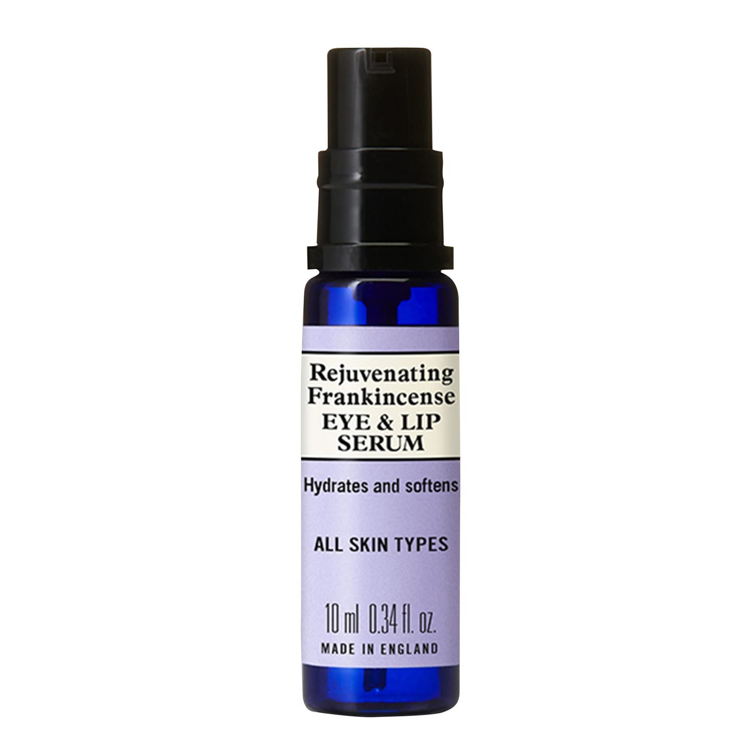 Neal&#39;s Yard Frankincense Eye Lip Serum with Hyaluronic Acid, Aloe Vera Rosehip Oil, Light Easily Absorbed, Vegan Approved, Cruelty-Free,10mL