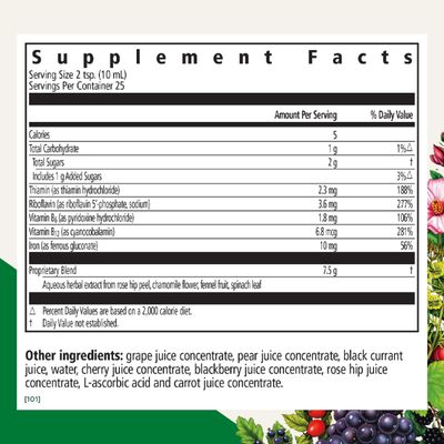 Floradix Floravital Liquid Iron Vitamins Formula - Liquid Iron Supplement with B Complex Vitamins, Vitamin C Herbs for Energy Support - Vegan, Gluten-Free, Yeast- Free, Non-GMO - 8.5 Fl Oz