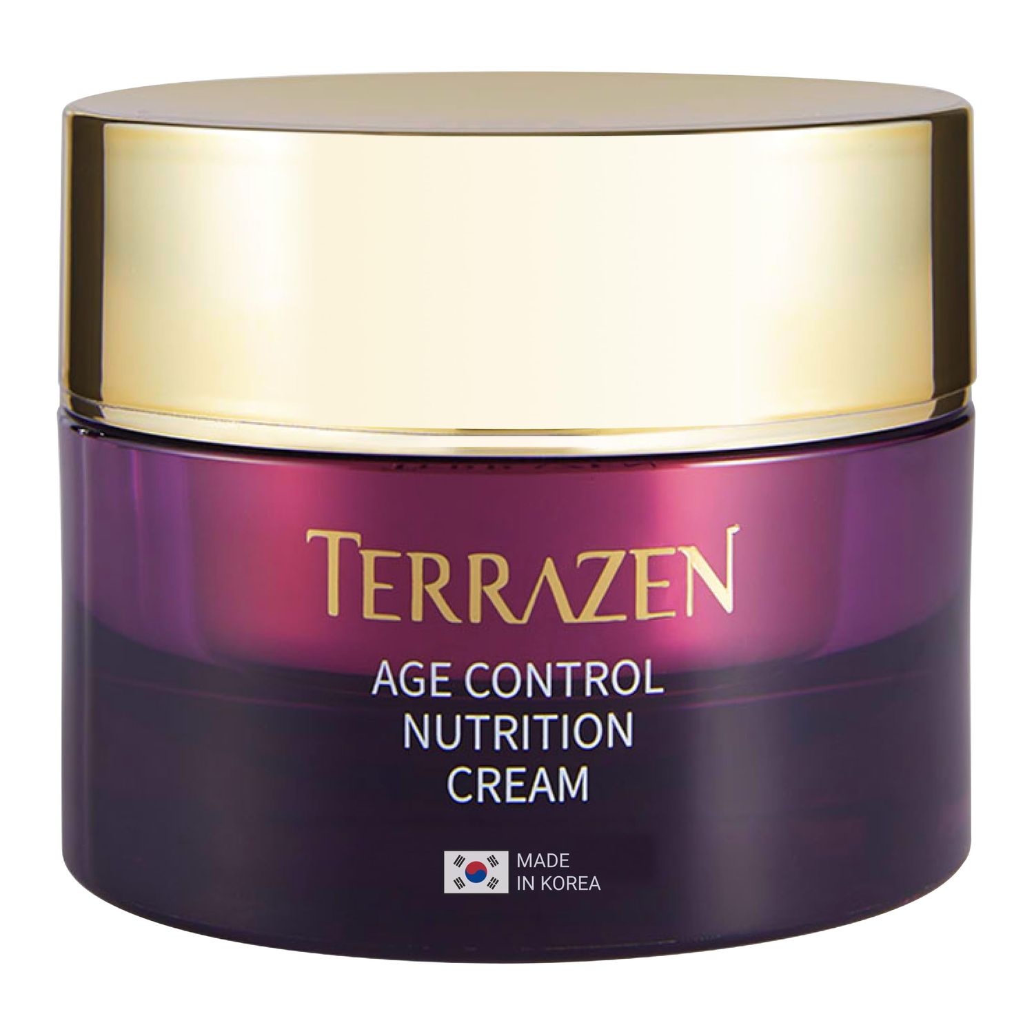 Terrazen Age Control Nutrition Korean Face Cream, 1.69 fl. oz. (50ml) - Advanced Anti-Aging Wrinkle Reduction with Hyaluronic Acid, Plant Stem Cell, Real Protein, and Plant Squalane - Deep Hydration