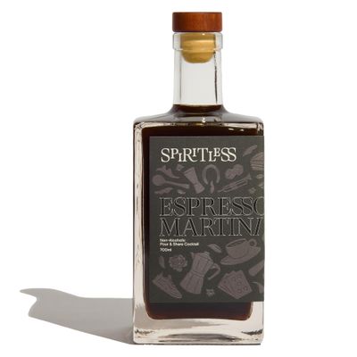 SPIRITLESS Non-Alcoholic Espresso Martini, Pour Share Cocktail, Made with Real Brewed-Coffee, 700ml Bottle