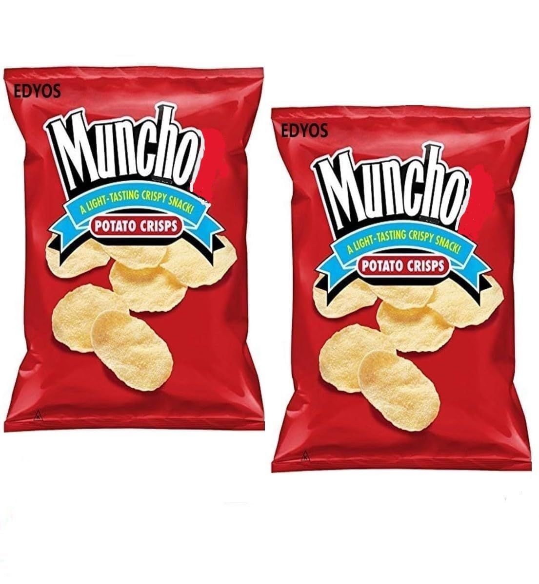 EDYOS Regular Potato Crisps, 4.25 Oz. Bags (Pack of 2)