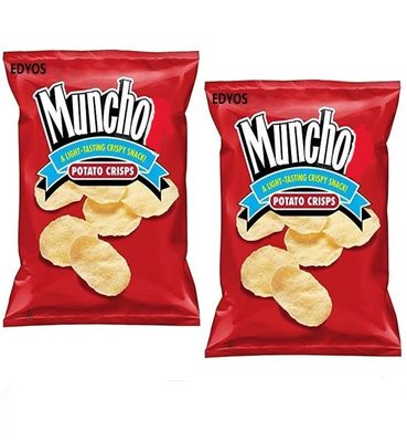 EDYOS Regular Potato Crisps, 4.25 Oz. Bags (Pack of 2)
