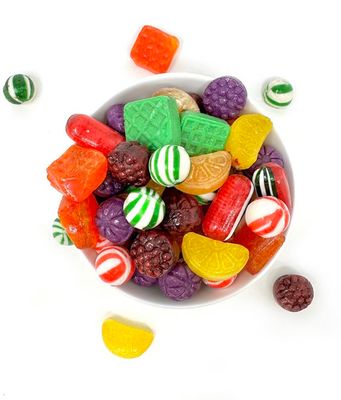 SweetGourmet Old-Fashioned Christmas Hard Candy Assortment, 15.5 oz Red Tin with Classic Mix of Citrus, Mint, Chocolate, Berry