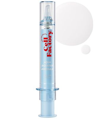 CELL FACTORY Aqua Booster Ampoule - Peptides 30,100ppm, Hydrating Firming Serum with 8 Types of Hyaluronic Acid Squalane - Non-Sticky Refreshing Formula, Intensive Moisturization, 0.68 fl.oz.
