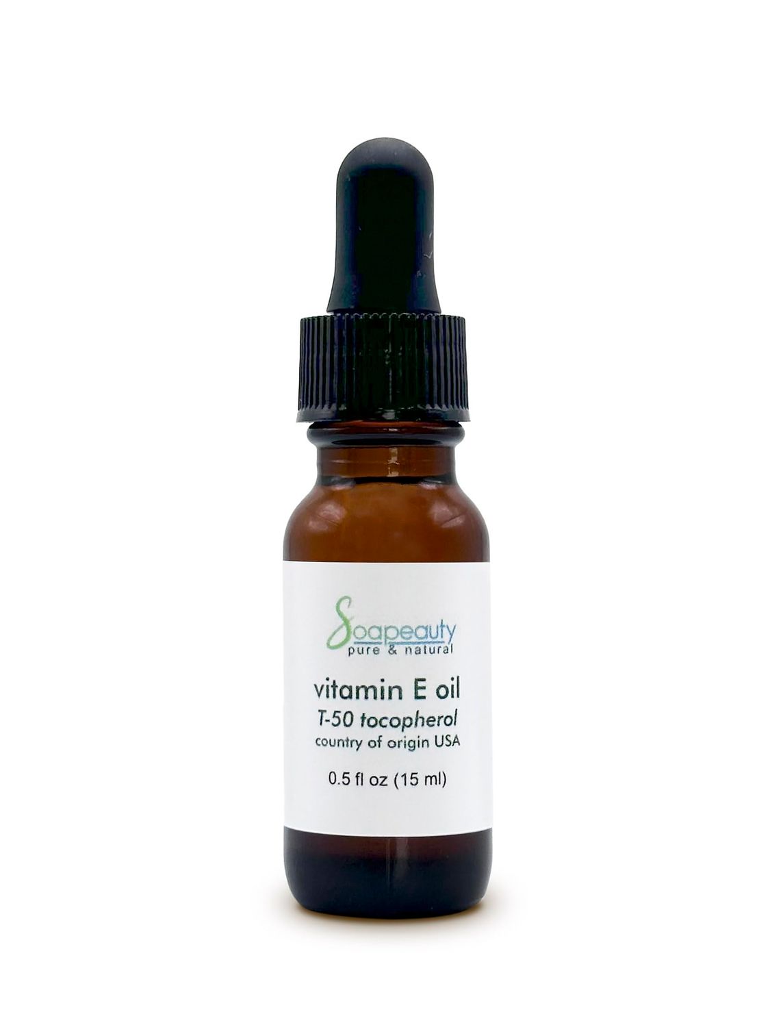 Soapeauty TOCOPHEROL T-50 Vitamin E Oil 100 Pure and Natural Skin, Face, Body, Nails, Scars, Dark Spots, Anti-aging, Repair Multi-Purpose Moisturizer 0.5 fl oz