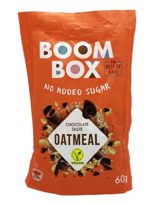 BOOM BOX High Protein Chocolate Oat Granola - 300g, Energizing and Indulgent Breakfast (60G, Chocolate)
