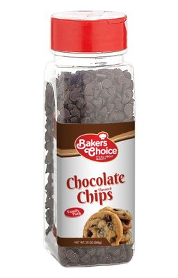 Chocolate Flavored Chocolate Chips - Dairy Free, Kosher - 20 oz. - Baker&#39;s Choice