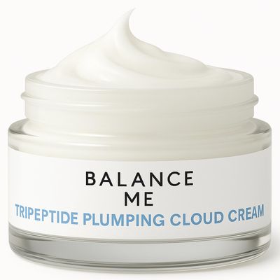 Balance Me Tripeptide Plumping Cloud Cream 1.7 fl oz, Moisturizer Face Cream for Hydrating Firming, Tripeptides, Ceramides Hyaluronic Acid