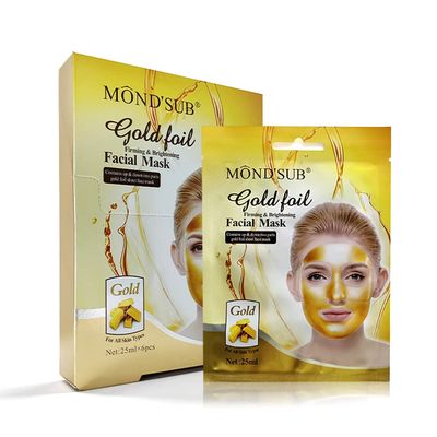 MOND&#39;SUB 24K Gold Face Firming Mask (6-Pcs) - Anti Aging, Brightening, Hydrating, Hydrating Firming Facial Mask - Boosting Collagen Facial Mask -Reduces Fine Lines and Wrinkles - Both MenWomen