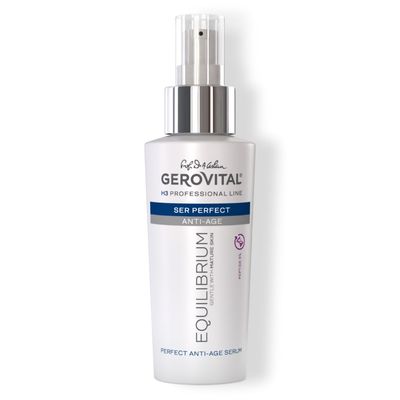 GEROVITAL EQUILIBRIUM Perfect Anti-Aging Serum with Peptide 5 Intensive Treatment for Mature, Dry and Wrinkled Skin Professional Product, 100 ml