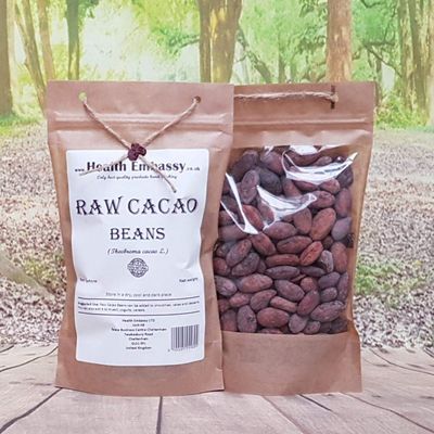 Health Embassy Raw Cacao Beans (Theobroma cacao L.) (450g)