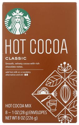 Starbucks Classic Hot Cocoa (Classic, 8 Count (Pack of 3), 24.0 Ounce, 300.0 milliliters