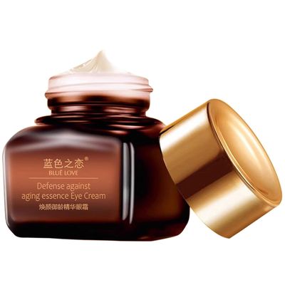 BLUE LOVE Anti-Aging Eye Cream - Reduces Dark Circles Puffiness, Moisturizing Under-Eye Bags Fast-Absorbing Wrinkle Treatment for Men Women, 0.7oz