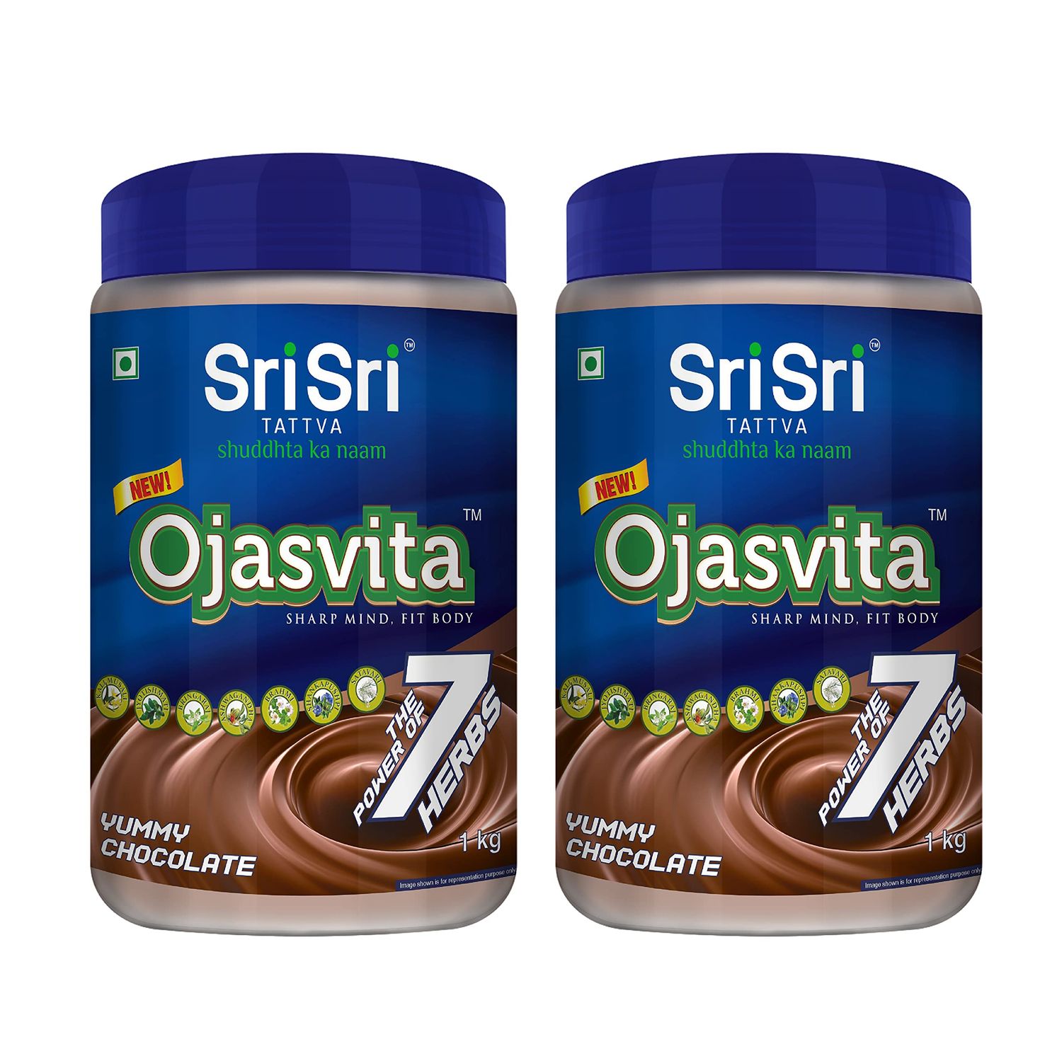 Sri Sri Tattva Ojasvita Chocolate, 1kg (Pack of 2)