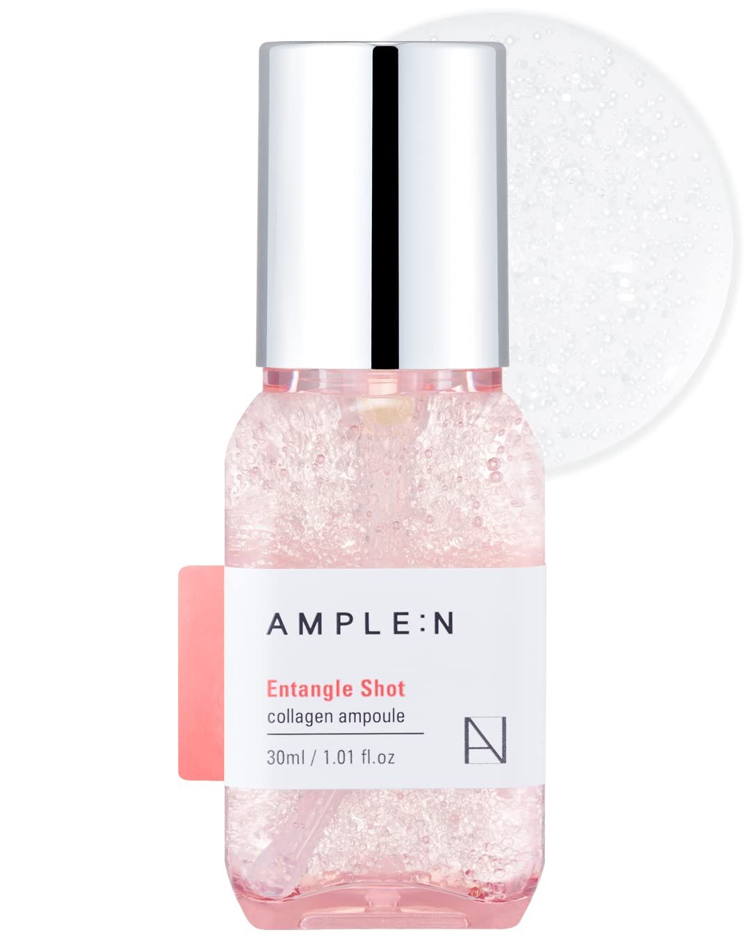 Entangle Shot Collagen Serum - Korean Anti Aging and Lifting Serum with 300DA Low Molecular Collagen - Elasticity Moisture Plumping Care with Jelly-like Capsules to Restore Softness, 1.01 fl.oz.