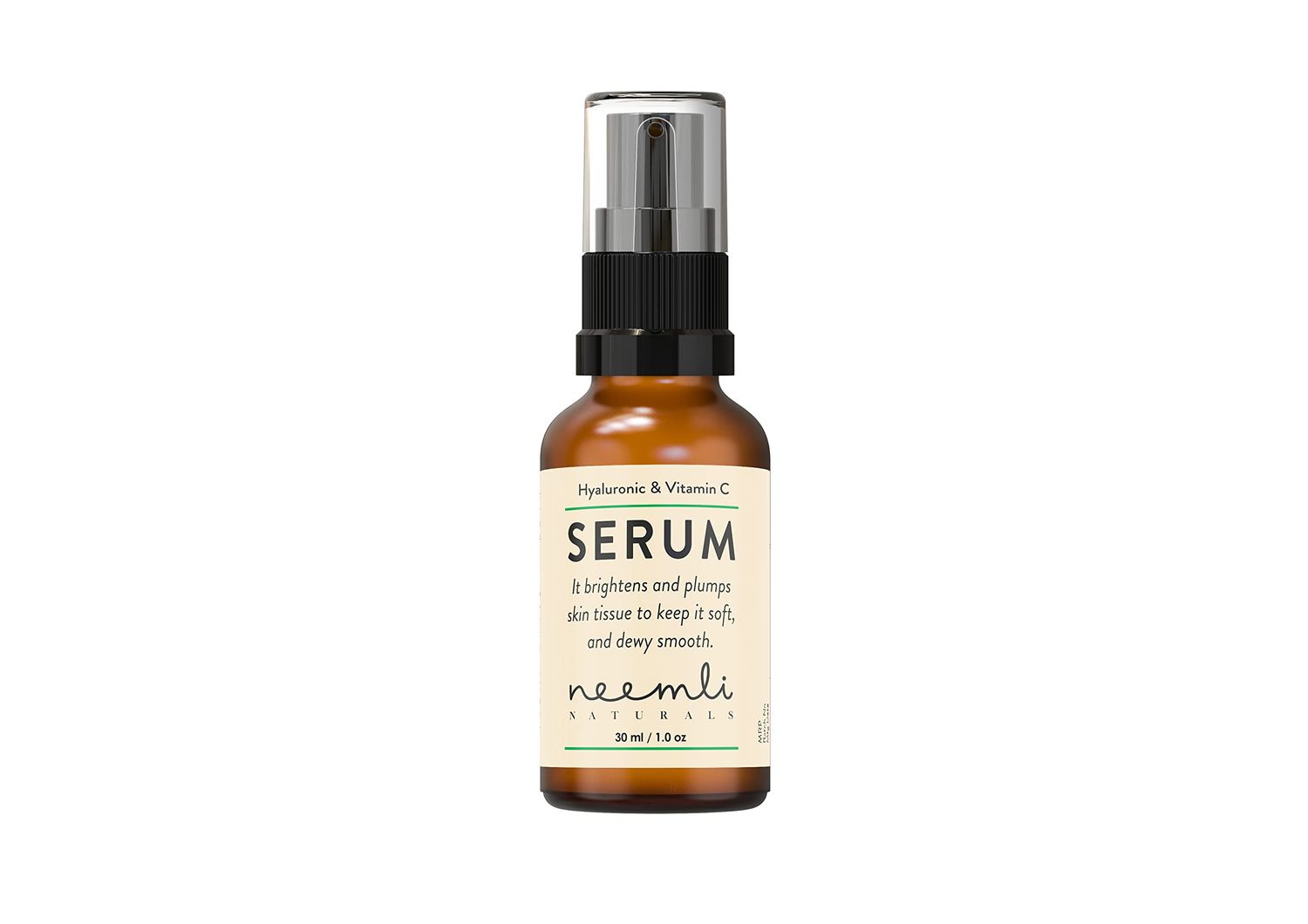 Neemli Naturals Hyaluronic Vitamin C Serum, Light and Non-Greasy Age-Defying Serum, Brighten Skin Tone, Water Gel Daily Face Moisturizer for All Skin Types, 30ml (Pack of 1)