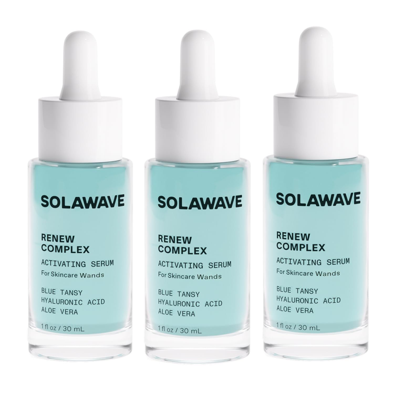 Solawave Renew Complex Serum for Face Neck Boost the Effects of Solawave Facial Wand Red Light Therapy for Face Microcurrent Facial Device for Anti-Aging Skin Tightening Solawave Original