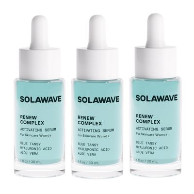Solawave Renew Complex Serum for Face Neck Boost the Effects of Solawave Facial Wand Red Light Therapy for Face Microcurrent Facial Device for Anti-Aging Skin Tightening Solawave Original