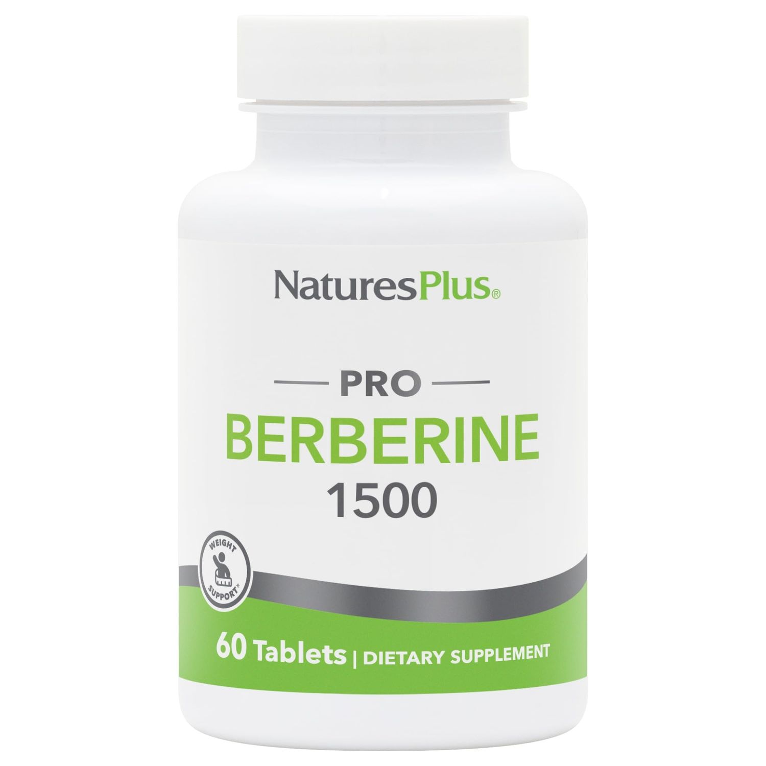 Natures Plus PRO Berberine 1500 mg - 60 Tablets - Supports Healthy Metabolism - Non-GMO, Vegan Gluten Free - 30 Servings