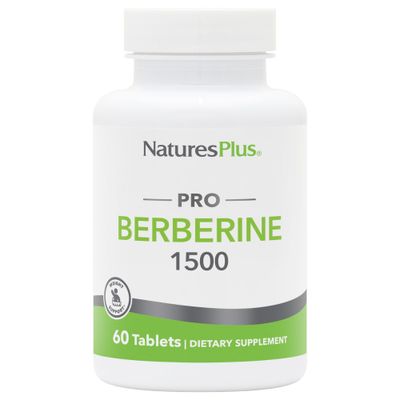 Natures Plus PRO Berberine 1500 mg - 60 Tablets - Supports Healthy Metabolism - Non-GMO, Vegan Gluten Free - 30 Servings