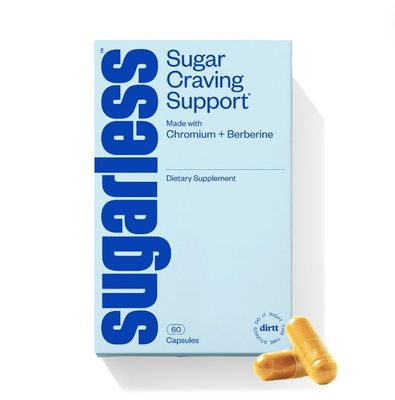 Sugarless Stop Sugar Cravings Supplement, Natural Curb Appetite and Sugar Suppressant Formula Support wChromium Picolinate Berberine Supplement, Non-GMO Hunger Suppressant for Women Men (60 ct)