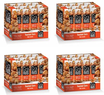 Granuts Toasted Corn Mouth-Watering Crunchy Corn Baked to Perfection On-the-Go Snack 4 Packs of 1.41 Oz (48 Inner Packs)