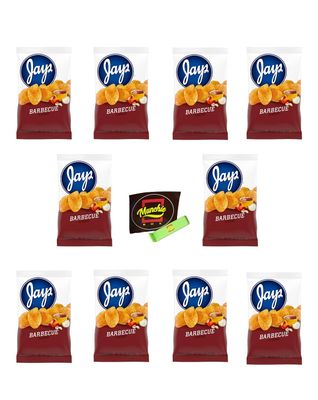 JAY&#39;S BARBEQUE Potato Chips A Chicago Original 10 Pack 1.25oz bags