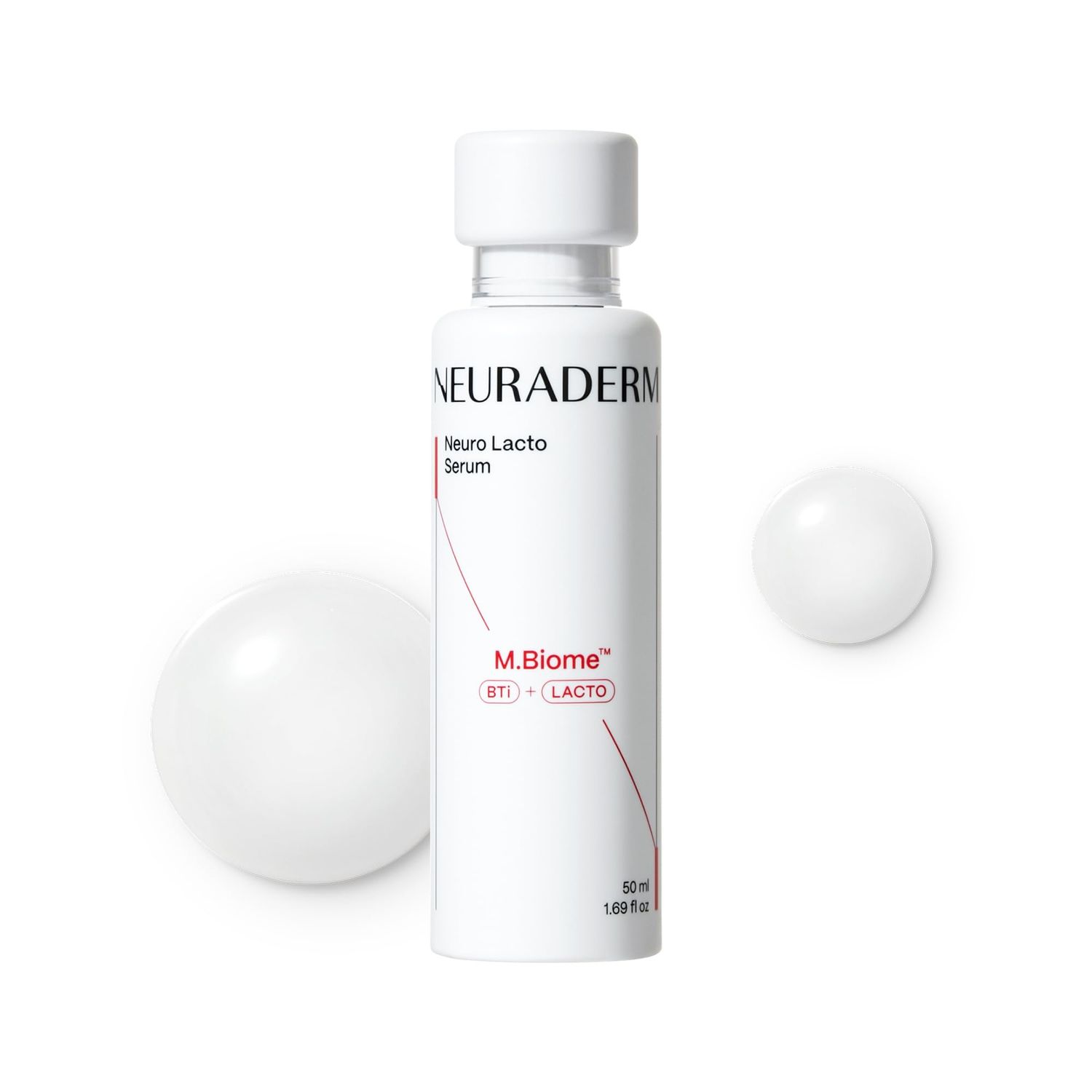 NEURADERM Neuro Lacto Serum Advanced Anti-Aging Formula with Peptide Probiotic Complex Clinically Clean, Non-Irritating for Sensitive Skin 1.69 fl. oz
