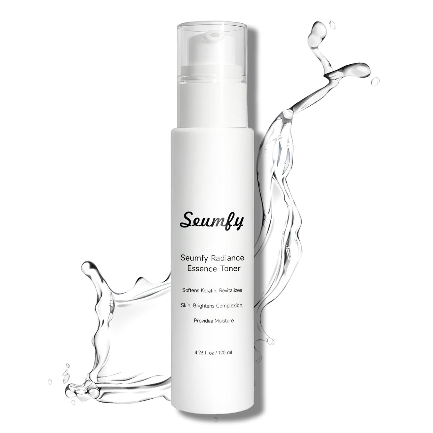 SEUMFY Collagen Booster Essence Toner Serum Anti Wrinkle Hydrating Face Exfoliator Serum Toner Essence with Multiple Natural Extracts for All Skin Types,120ML4.28 Fl.Oz