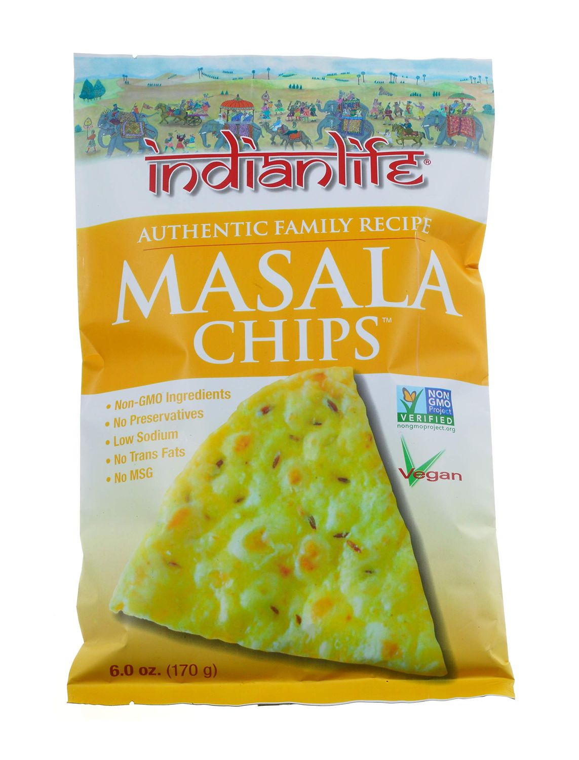 Indianlife Masala Chips (Family size) 3 pkts x 6oz (170g)