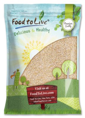 Food to Live Oat Bran, 8 Pounds - A Nutritional Powerhouse High Fiber Hot Cereal, Milled from High Protein Oats. Raw, Unprocessed, Vegan, Kosher, Bulk. Good for Dukan Diet