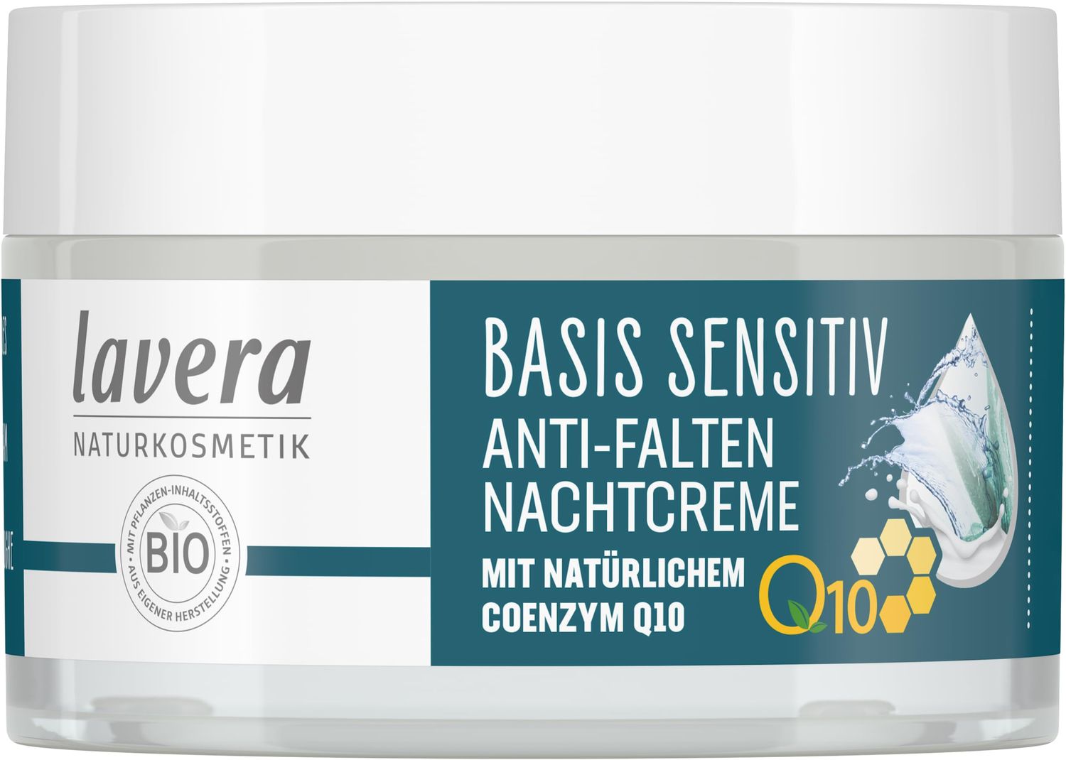 lavera Anti-Aging Night Cream with innovative natural composition of coenzyme Q10, Organic Jojoba Oil Shea Butter to fight wrinkles, fine lines signs of skin aging while you sleep - 1.7 Oz