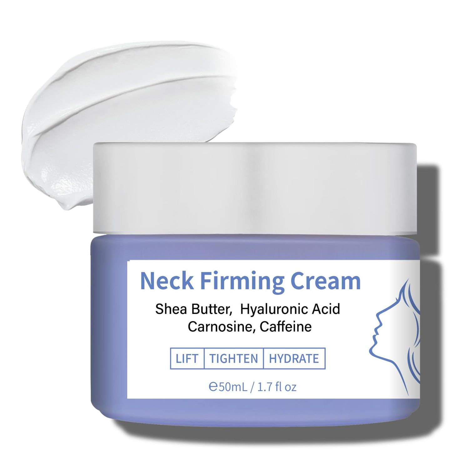 Mxvbaty Neck Firming Cream Pure, Anti-Aging Tighten Lift Neck Cream, Chest Neck Creams for Tightening Firming Wrinkles, Moisturizing Even Skin Tone for Men Women, Day Night 1.7 oz