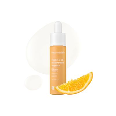 Face Republic Vitamin C 25 Concentrated Ampoule 25 Ascorbic Acid, Glutathione, Antioxidants No Irritation, Improve Skin Tone Radiant Skin