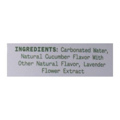 Aura Bora Herbal Sparkling Water Lavender Cucumber, 12 Ounce