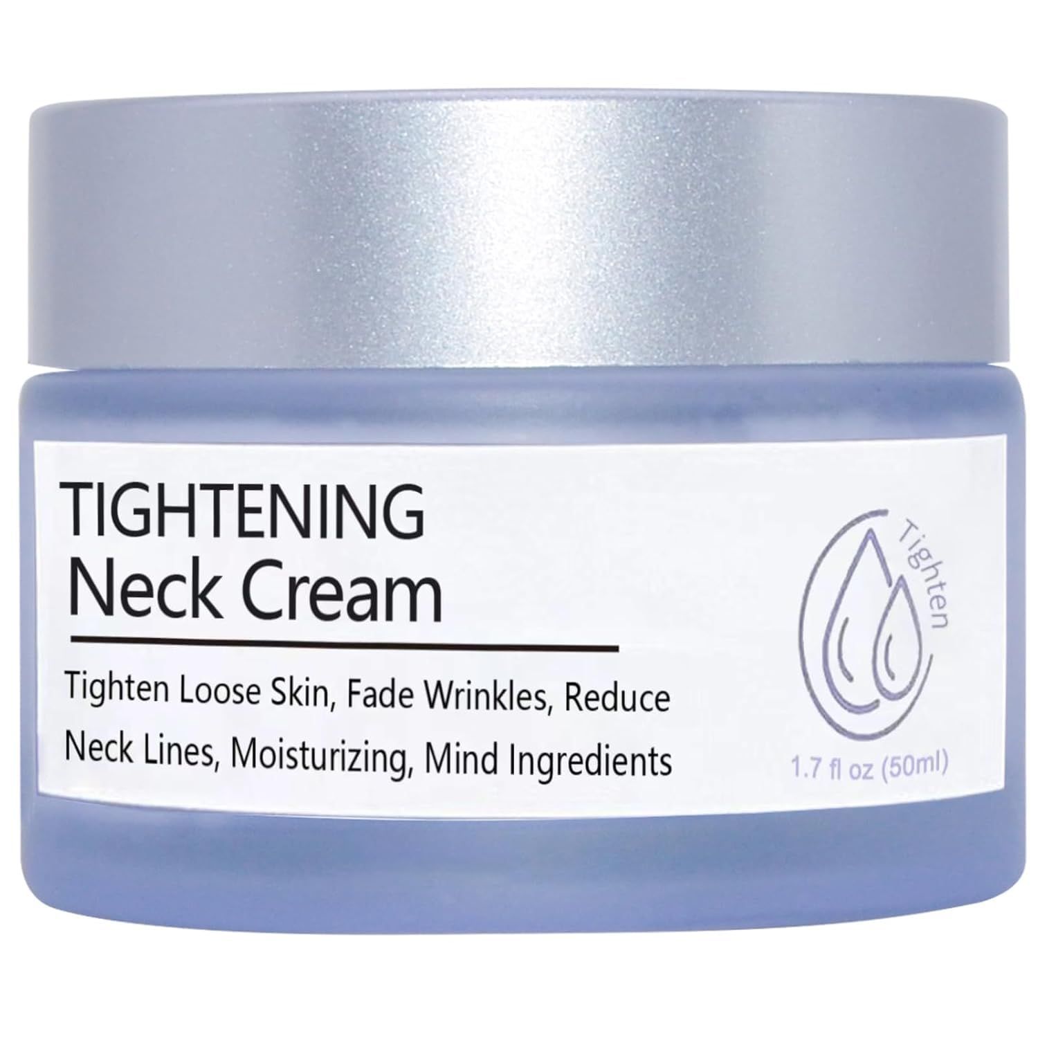 Neck Firming Cream, Tighten and Lift Neck Cream, Anti-Aging Neck Creams for Tightening Sagging Skin and Hydrating, Help Reduce Fine Lines Wrinkles - 1.7 oz