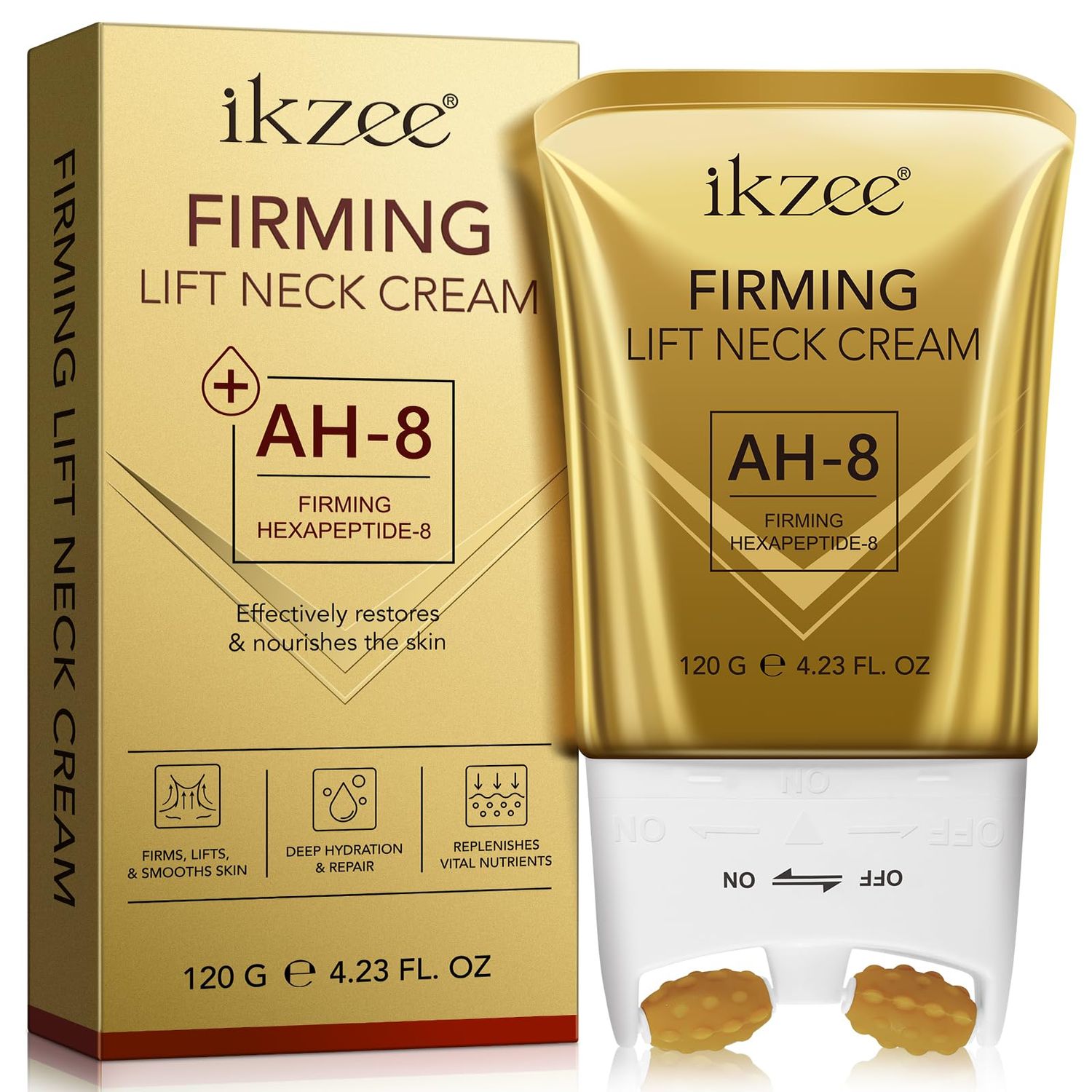 NIFEISHI Ah-8 Firming Neck Cream, Neck Tightening Cream for Crepey Skin Body Care Comfort, Roller Neck Cream, Moisturizing, Tightening Lotions Cosmetic Skin Care Skin Repair for Women