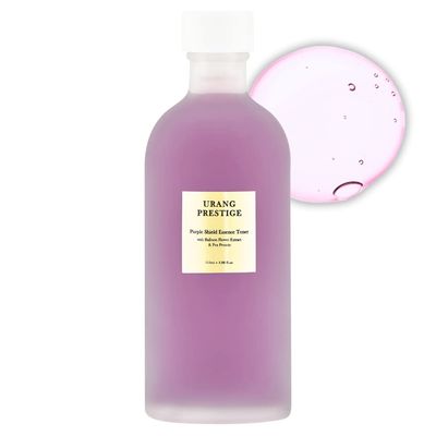 URANG Prestige Purple Shield Essence Toner, 3.88 Fl Alcohol-Free Premium Natural Organic Skin Care Contains Organic Balloon Flower Extract Tested for Anti-Aging Anti-Oxidant Cruelty-Free