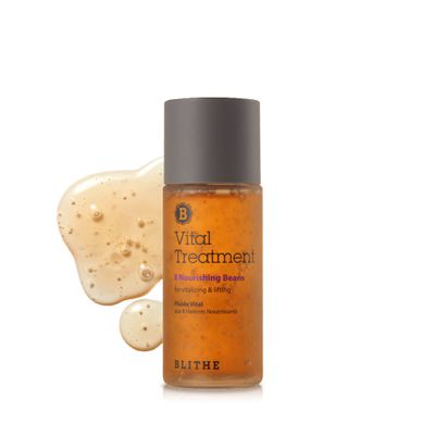 Blithe 8 Beans Clear Essence Toner Lotion Moisturizer - Elasticity Skin Barrier Skin Care - Lightweight, Niacinamide Adenosine Vitamin E - Fermented Olive Argan Oil (1.83oz)