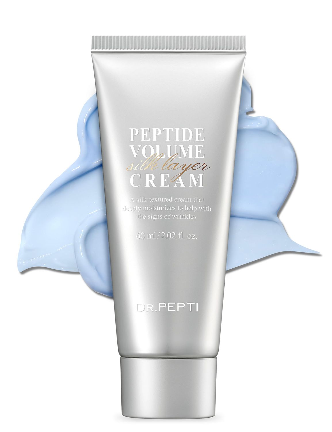 DR.PEPTI Peptide Volume Silk Layer Cream Skin Tightening Cream for Face K Beauty Skin Booster Moisturizer Face Cream Centella Asiatica Collagen Peptide Face Cream Face Firming Cream 2.02 fl oz